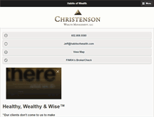 Tablet Screenshot of habitsofwealth.com